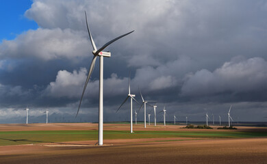 wind turbines farm