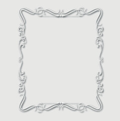 Frame, in the style of an ornament, Vector illustration eps 10, Art.