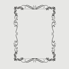 Frame, in the style of an ornament, Vector illustration eps 10, Art.