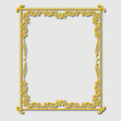 Frame, in the style of an ornament, Vector illustration eps 10, Art.