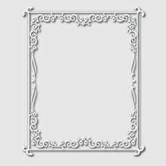 Frame, in the style of an ornament, Vector illustration eps 10, Art.