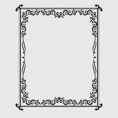 Frame, in the style of an ornament, Vector illustration eps 10, Art.