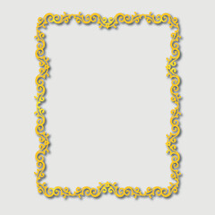 Frame, in the style of an ornament, Vector illustration eps 10, Art.