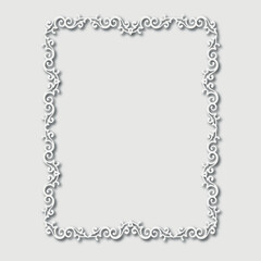 Frame, in the style of an ornament, Vector illustration eps 10, Art.