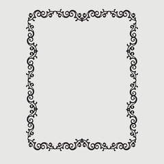Frame, in the style of an ornament, Vector illustration eps 10, Art.