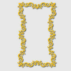 Frame, in the style of an ornament, Vector illustration eps 10, Art.