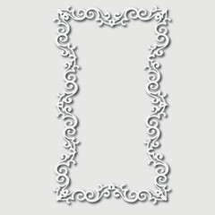 Frame, in the style of an ornament, Vector illustration eps 10, Art.