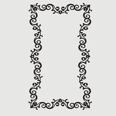 Frame, in the style of an ornament, Vector illustration eps 10, Art.