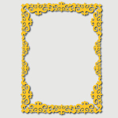 Frame, in the style of an ornament, Vector illustration eps 10, Art.