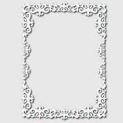 Frame, in the style of an ornament, Vector illustration eps 10, Art.