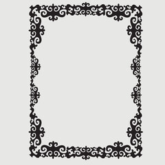 Frame, in the style of an ornament, Vector illustration eps 10, Art.