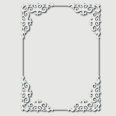 Frame, in the style of an ornament, Vector illustration eps 10, Art.