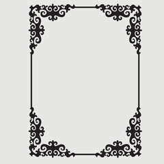 Frame, in the style of an ornament, Vector illustration eps 10, Art.