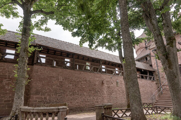 Part of the defensive wall in a fortress