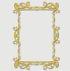Frame, in the style of an ornament, Vector illustration eps 10, Art.