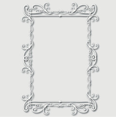 Frame, in the style of an ornament, Vector illustration eps 10, Art.