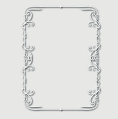 Frame, in the style of an ornament, Vector illustration eps 10, Art.
