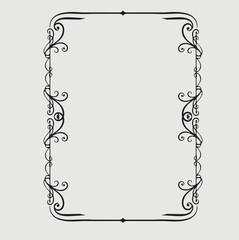 Frame, in the style of an ornament, Vector illustration eps 10, Art.