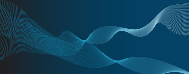 abstract background with business lines. Digital future technology concept. minimal round lines abstract futuristic tech background. Vector digital art banner design