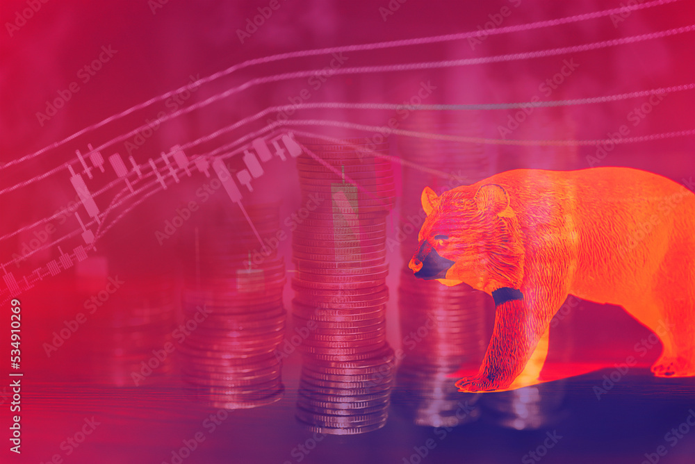 Poster financial data in term of a digital prices on led display. a number of daily market price and quotat