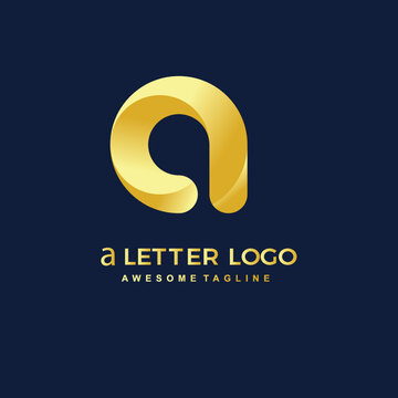 small a letter golden ratio logo