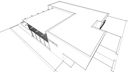 sketch of house