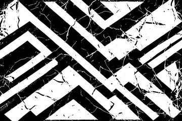 Rough grunge background black and white. Monochrome texture.Pattern of cracks, chips, scuffs. Abstract vintage surface with grunge patterns. Backdrop. Background.
