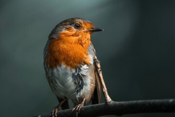 robin on a branch