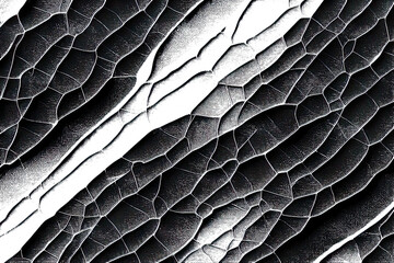 Obraz premium Rough grunge background black and white. Monochrome texture.Pattern of cracks, chips, scuffs. Abstract vintage surface with grunge patterns. Backdrop. Background. 