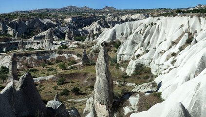 Fototapeta na wymiar Cappadocia's Eroded Rocks Panoramic View
