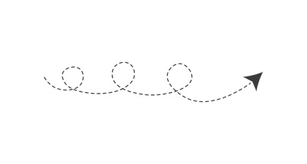 Dashed line arrow