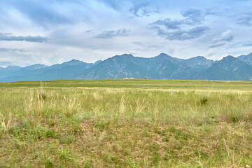 Ritual hitching posts in the Buryat steppe on the way to the Barguzin Datsan The Face of the Goddess Yanzhima.