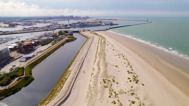 Malo-les-bain, dunkerque, plage, drone, cursal,  mer, 