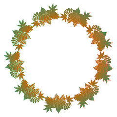 Obraz premium Autumn wreath. 