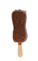 Ice cream on a stick isolated
