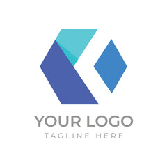 Letter K logo design for your technology business