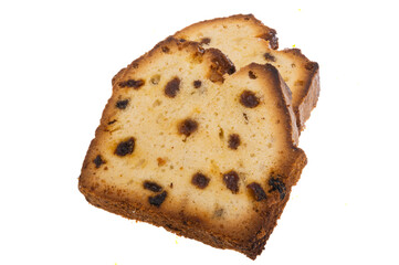 Christmas stollen isolated