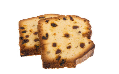 Christmas stollen isolated