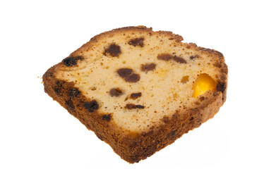Christmas stollen isolated