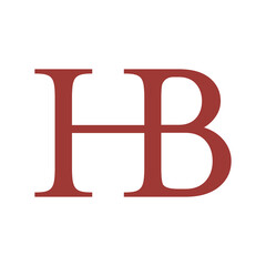 Logo design letter HB. Abstract logo design HB
