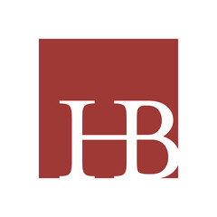 Logo design letter HB. Abstract logo design HB