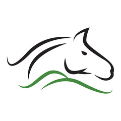 Logo design horse. Icon horse logo design