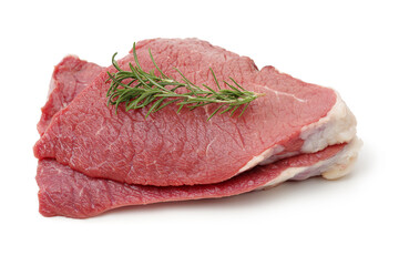  Fresh beef cut isolated on white background 