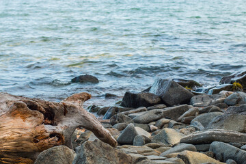 lake Baikal Siberia in autumn and summer