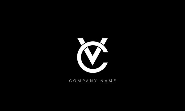 CV, VC Abstract Letters Logo Monogram