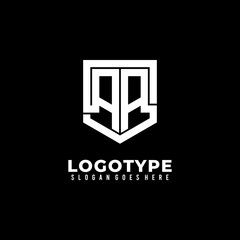 Modern initial AA logo letter simple and creative design concept
