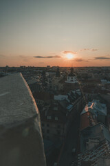 Sunset over Lublin, Poland