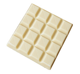 White chocolate bar isolated png