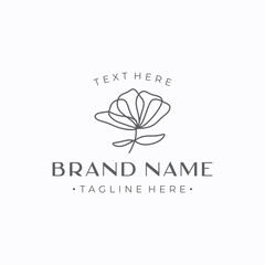 hand drawn organic botanical logo