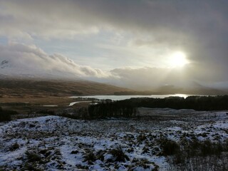 sunrise over the river, Scotland